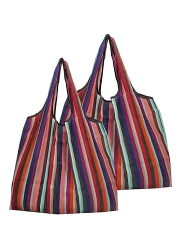 SKEIDO Reusable oxford Shopping Bag Foldable Folding Pouch Totes Heavy Duty Washable Cloth Grocery Bags Eco-Friendly Ripstop-2 pack