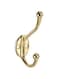 Robustline Hat And Coat Hook Heavy Duty Robe Hook Coat and Hat Hook with Round Base (Gold Plated, 5Pcs)