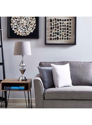 Box 2-Piece Squared Cushion Set Microfiber Multicolour 45cm