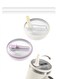 Pack 40 Oz Tumbler Flip Straw Lid Replacement Fit For Stanley Quencher Spill Proof Splash Resistant Tumbler Lids Reusable Tumbler Cover For Stanley Cup White/Purple