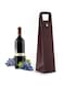 THE WHITE SHOP Wine Gift Bag, Reusable Leather Wine Tote Carrier, Single Bottle Champagne Beer Gift Bags Carrier for Birthday, Wedding, Picnic Party, Christmas Gifts (Color : Brown)