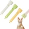 Lonimia 3PCS Cat Strip Feeder, Cat Strip Squeeze Spoon, Cute Cat Head Shaped Cat Food Strip Spoon, Liquid Paste Cat Snack Treat Squeeze Spoon Feeding Food Storage with Hanging Hole for Dog Cat