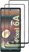 for Google Pixel 6a Black Silk Screen Protector, [2PACK] Full Coverage Anti-stratch Easy Installation Screen Tempered Glass Protective Film for Google Pixel 6a Phone (6.1&rdquo;) 2022