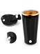 Self-Stirring Mug: Electric Magnetic Stainless Steel Coffee Cup with Lid for Automatic Mixing of Coffee, Cocoa, and Protein Powder - Perfect for Home, Office, and Travel Use.