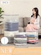 Vacuum Space Saver Bag, 5 Pack Medium Size Reusable Vacuum Storage Bag(80 x 56 x 32 cm), Vacuum Seal Storage Bag with Hand Pump, Suitable for cotton quilt, blanket, clothing