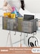 Wall-Mounted Storage Rack,Shower Caddy Bathroom Organizer Basket Shelf with Hooks,Bedside Shelves for Snacks in Dormitories,Wall-Mounted Basket for Bathroom Kitchen Toilet Bedroom
