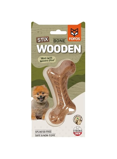 FOFOS Woodplay Bone Dog Toy