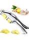 Rayyan Kitchen Garlic Presser, Garlic Press Stainless Steel Rocker Heavy Duty Garlic Mincer Garlic Chopper, Garlic Mincer Crusher Kitchen Gadgets