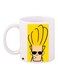 Men Printed Ceramic Coffee Mug White/Yellow/Black