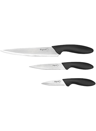 Pigeon Kitchen Knife 3Pcs Set S/Steel