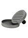 Round Shape Hamburger Press Aluminum Alloy Hamburger Beef Meat Grill Burger Press Patty Maker Meat Tool Silver 12cm