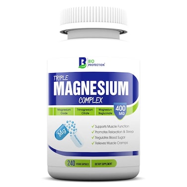 Bio Protection Triple Magnesium Complex&nbsp;, 240 Veggie Capsules, 400 mg