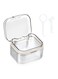 3 Tiers Denture Bath Box,Denture Case,Denture cup Case Denture Soak Container for Travel Cleaning