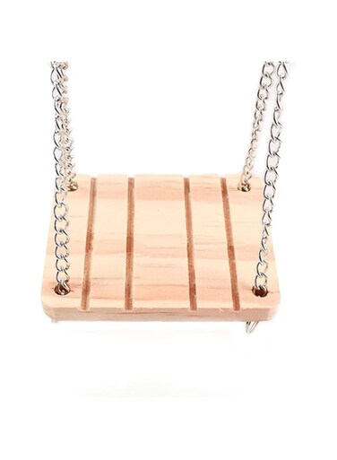 WANGCL Wooden Hamster Hanging Swing Pet Hanging Accessories for Squirrels Gerbils Mice Rats