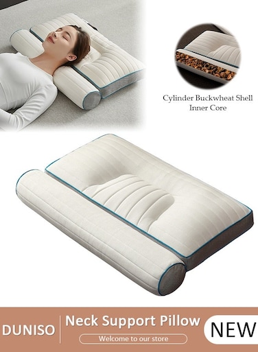 1PCS Comfort Ergonomic Pillow for Pain Relief Bed Pillow for Sleeping, Ergonomic Orthopedic Cervical for Neck and Shoulder Pain, Side Back Stomach Sleeper