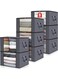 8 Pcs Large Storage Bags&iuml;&frac14;&OElig;Clothes Organizer&iuml;&frac14;&OElig;Heavy-Duty Foldable Organizers with Handles and Zippers&iuml;&frac14;&OElig;Breathable and Moisture-proof&iuml;&frac14;&OElig;for Storing Duvet Covers, Blankets, Clothing, and Household Items,60*43*35cm