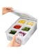 Airtight Refrigerator Food Fresh Box With 6 Pcs Detachable Drain Basket, Fridge Storage Containers With Lids, Sealed Refrigerator Food Fresh Box For Chopped Green Onion Ginger Garlic Vegetables