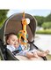 TOYBY Baby Stroller Toy, Soft Baby Hanging Toys,Plush Animals Baby Rattle Crinkle Squeaky Toys Car Seat Stroller Toys,Clip On Car Seat and Stroller Toy, Sensory Plush Toys for Newborn baby (Giraffes)
