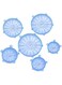 Dubai Gallery Set Of 6 Fresh Food Cover Lids Blue AMZ-N29902909A