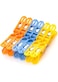 Sulfar Cloth Drying Non-Slip Light Plastic Clips (Multicolour) (Pack of 12)