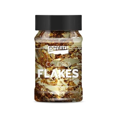 GALAXY FOIL FLAKES BAROQUE GOLD 1G