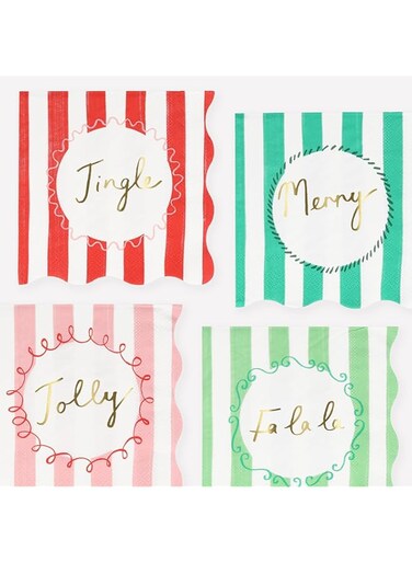 Meri Meri Striped Large Napkins