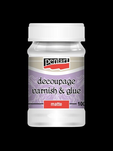 PENTART DECOUPAGE VARNISH &amp; GLUE MATTE 100ML