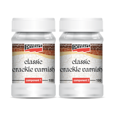 Pentart Classic Crackle Varnish - 2 component 100ml