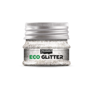 PENTART ECO GLITTER COARSE SILVER
