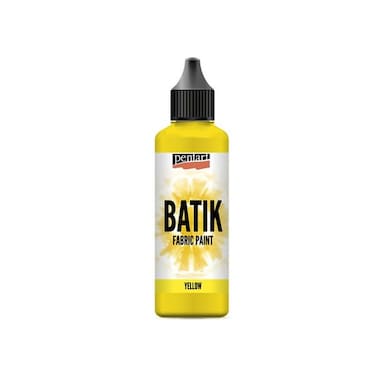 PENTART BATIK FABRIC PAINT YELLOW 80ML