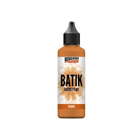 PENTART BATIK FABRIC PAINT ORANGE 80ML