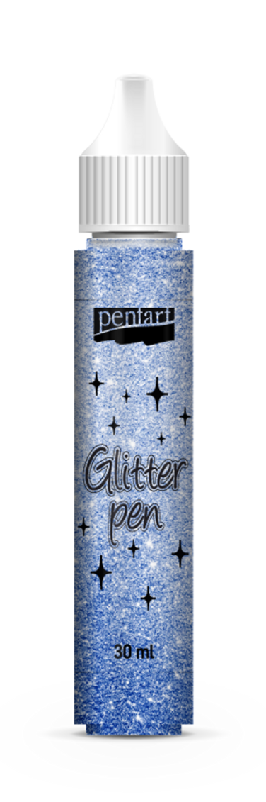 Pentart glitter pen blue 30ml