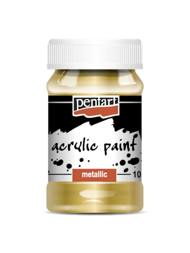 ACRYLIC PAINT METALLIC GOLD 100ML