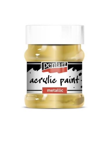 PENTART ACRYLIC PAINT METALLIC GOLD 230ML