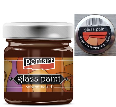PENTART GLASS PAINT SPARKLING RED 30ML