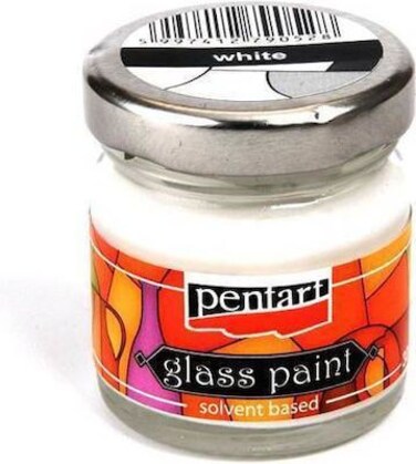 PENTART GLASS PAINT WHITE 30ML