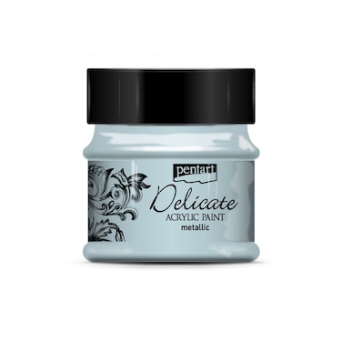 PENTART ACRYLIC PAINT DELICATE BLUISH SILVER 50ML