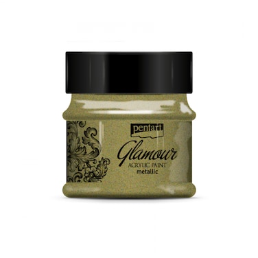 PENTART ACRYLIC PAINT GLAMOUR ANTIQUE GOLD 50ML