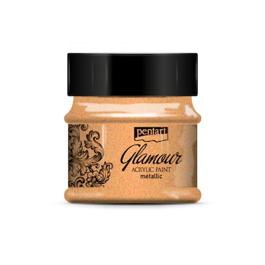 PENTART ACRYLIC PAINT GLAMOUR REDDISH GOLD 50ML