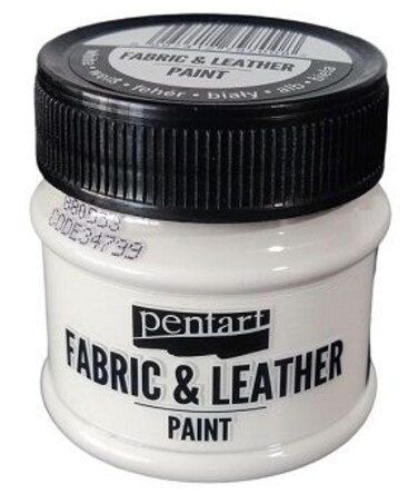 FABRIC AND LEATHER PAINT 50 ML WHITE