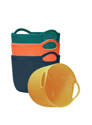 4Pcs Storage Baskets for Kitchen Office Table Storage Boxes for Bathroom Fridge Organiser Baskets
