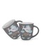2-Piece Mugs 380ml Good Night Coffee Mugs Set Couple Mug Valentines Day, New Bone China with Non Slip Bottom Coffee Cups for for Tea, Coffee, Present For Her/Him, Surprise Gift For Heart Day