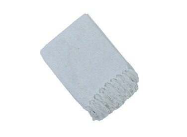 130 x 160 cm 400GSM Premium Cotton Throw Blanket in Soft White for Couch and Bed, Decorative Boho Woven Tassel Fringe Sofa Cover and Travel Picnic Mat