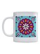 Mandala Printed Mug White/Blue/Pink