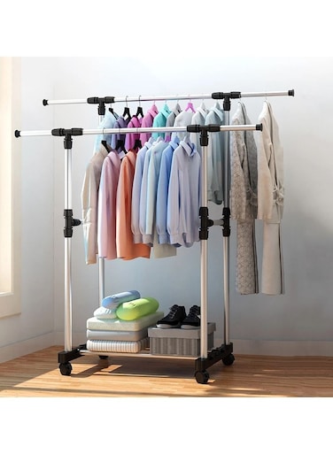 Garment Organizer Silver/Black