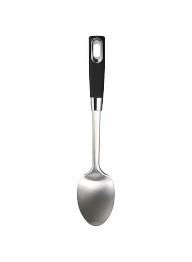 Bergner Ergo Cooking Spoon, Matt Black, 31 x 7.3 cm, BG38750BK