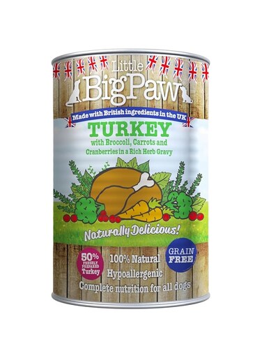 LITTLE BIG PAW DOG TURKEY 390G TIN