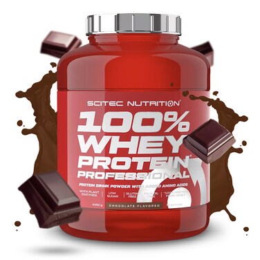 Scitec Nutrition 100% Whey Protein Professional, Chocolate, 5 LB