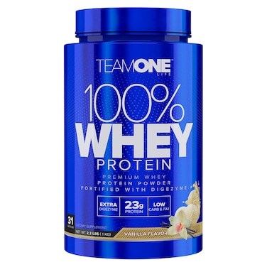 Team One 100% Whey Protein , Vanilla, 2.2 LB