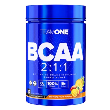 Team One Life BCAA 2:1:1, Pina Colada, 100, Optimal BCAA Ratio, Enhances Endurance
